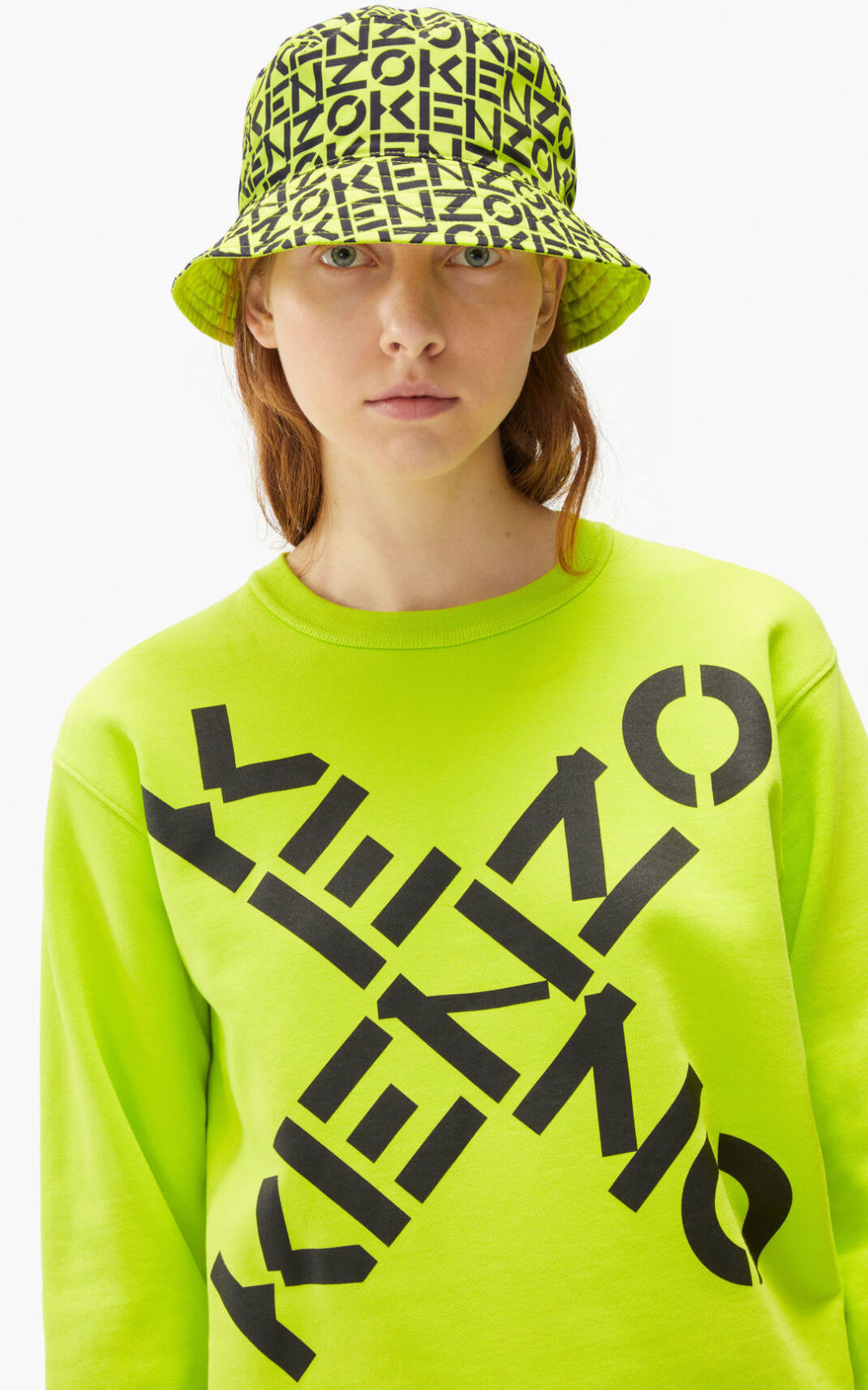 Sweatshirt Kenzo Sport Big X Feminino - Luz Verdes | 065SYJDNQ